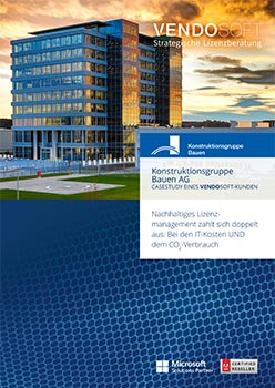 CaseStudy Konstruktionsgruppe-Bauen AG Software Lizenzen